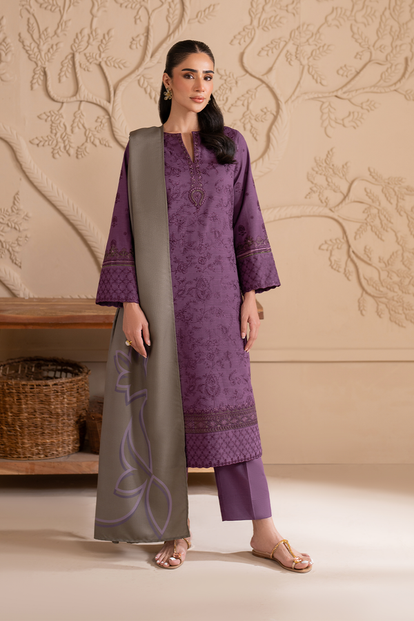 UE-298 Embroidered Khaddar