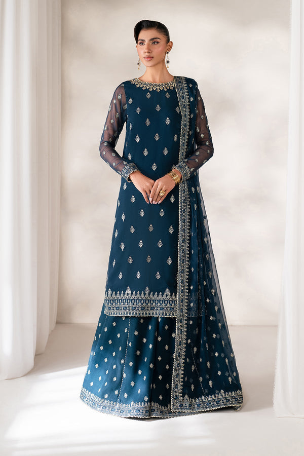 Formal - EMBROIDERED CHIFFON UF-4142