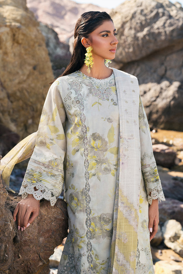 EMBROIDERED PRINTED LAWN UF-4119