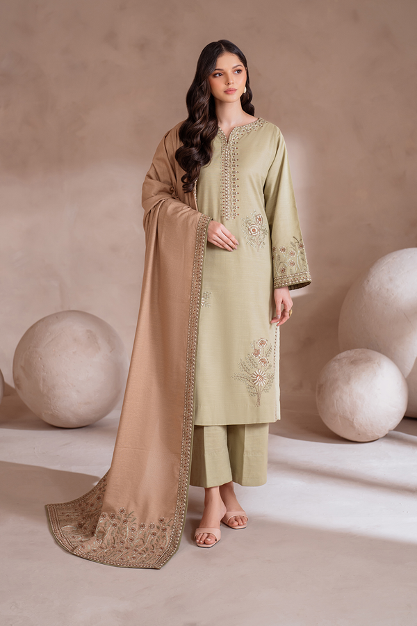 UE-359 Embroidered Khaddar