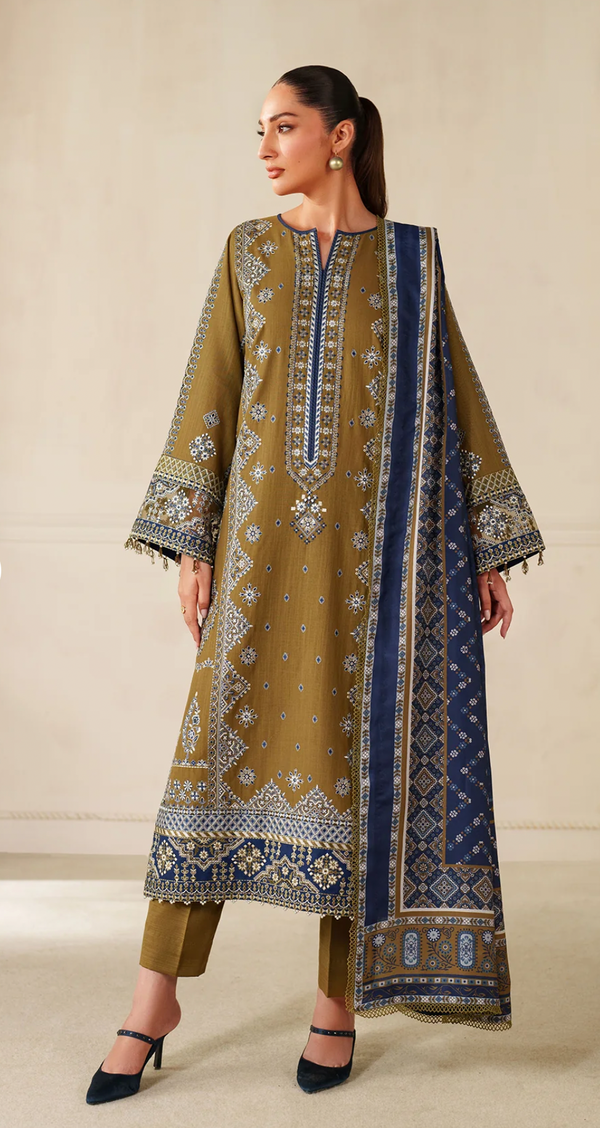 EMBROIDERED KHADDAR UF-4344