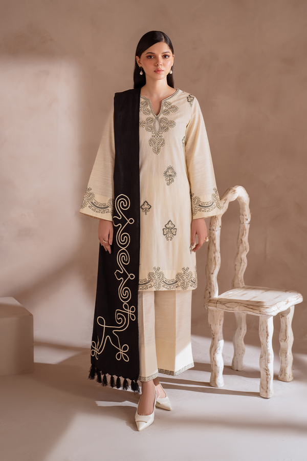 UE-361 Embroidered Khaddar