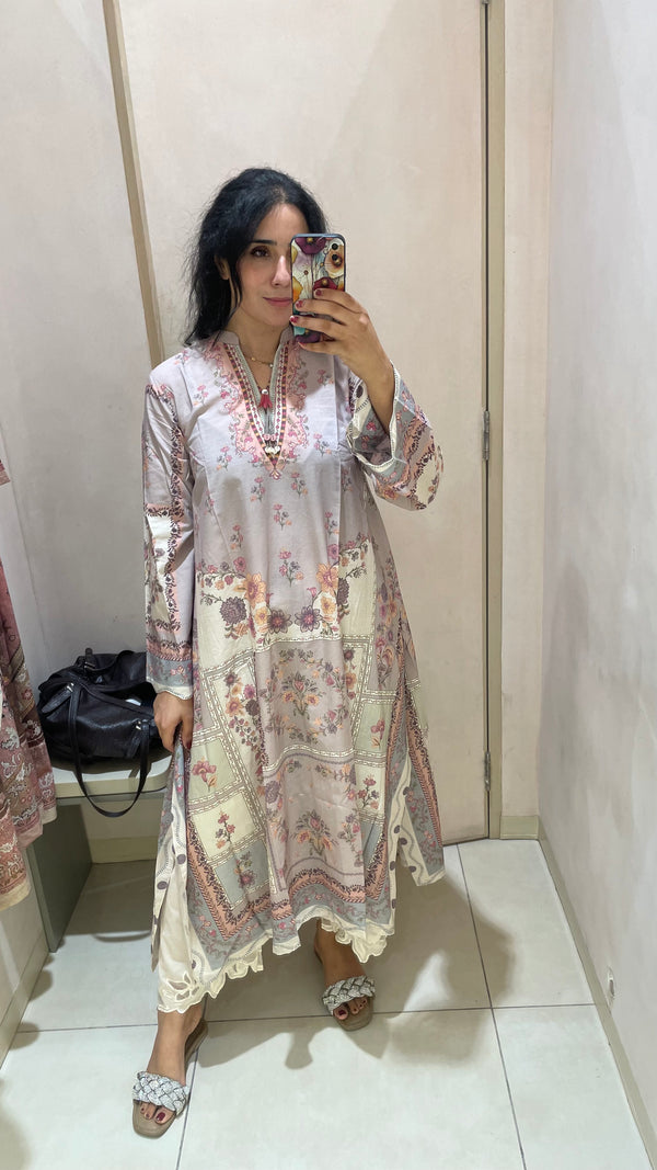 Kaftan style long kurta