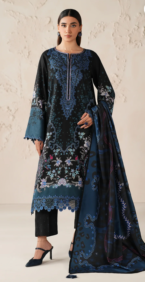 EMBROIDERED VISCOSE SILK UF-4306