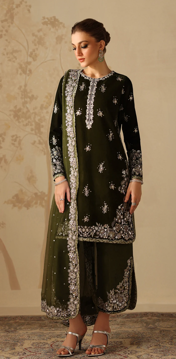 EMBROIDERED VELVET UF-4311