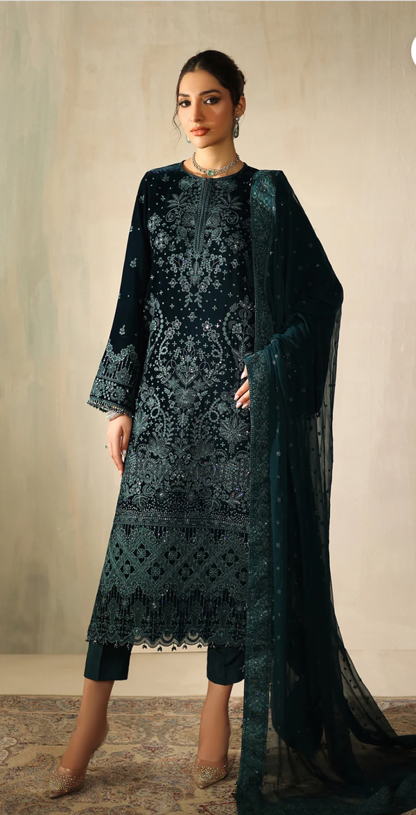 EMBROIDERED VELVET UF-4322