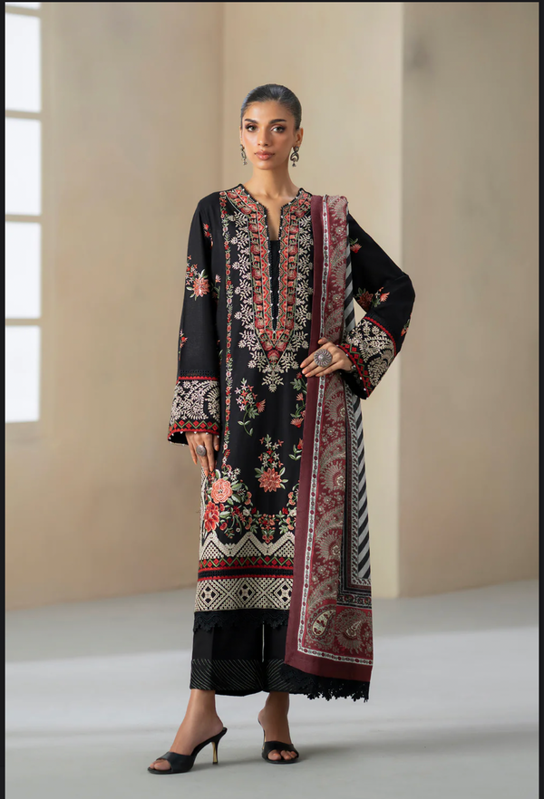 JET BLACK MULTI EMBROIDERY