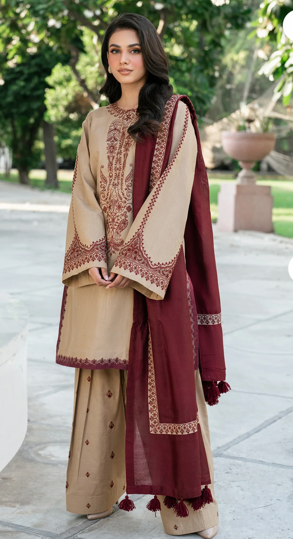 EMBROIDERED KHADDAR UF-4003