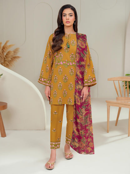 3 Piece Lawn Suit-Printed