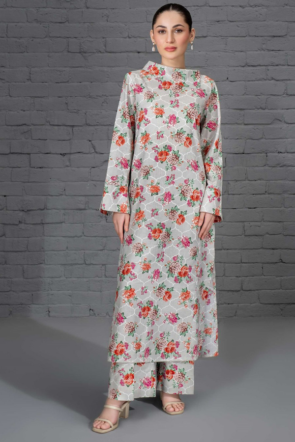 2 Piece Khaddar Suit-Printed