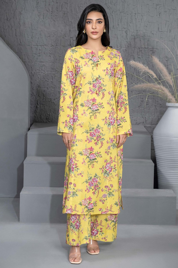 2 Piece Khaddar Suit-Printed