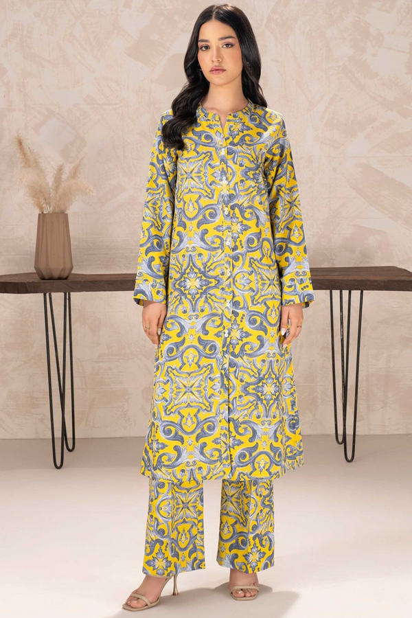 2 Piece Khaddar Suit-Printed