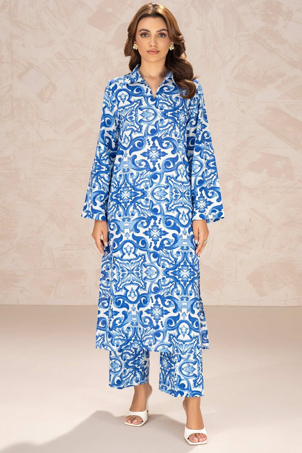 2 Piece Khaddar Suit-Printed