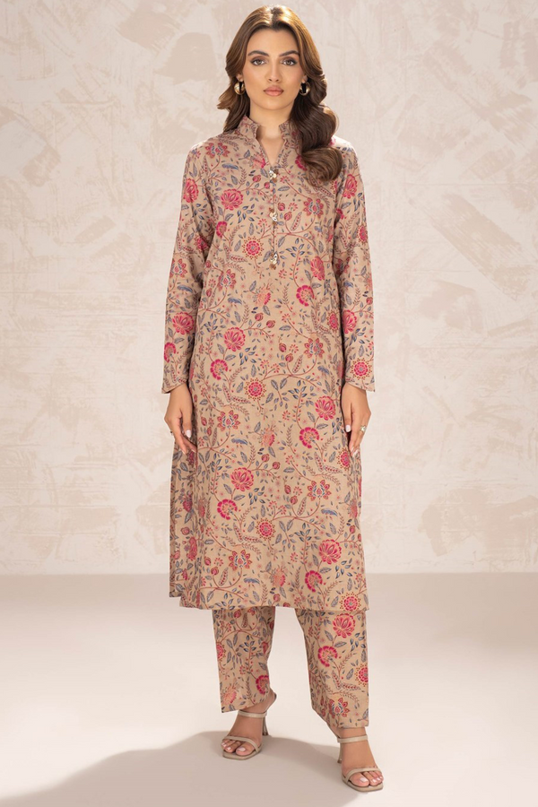 Khaddar Shirt-Paste Print