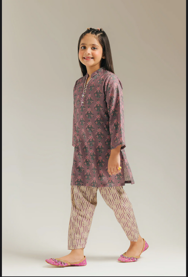 PRINTED SUIT - Cloudy Violet