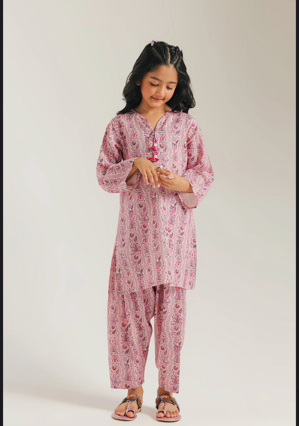 PRINTED SUIT - Candy Pink