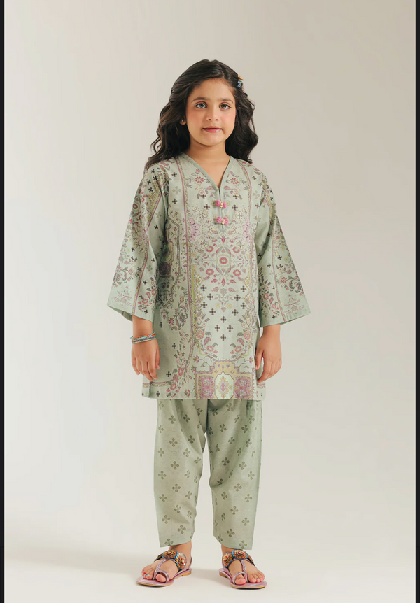 PRINTED SUIT - Dull Green