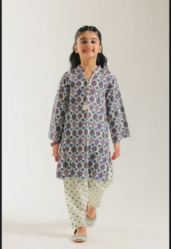 PRINTED SUIT - Coconut Milk