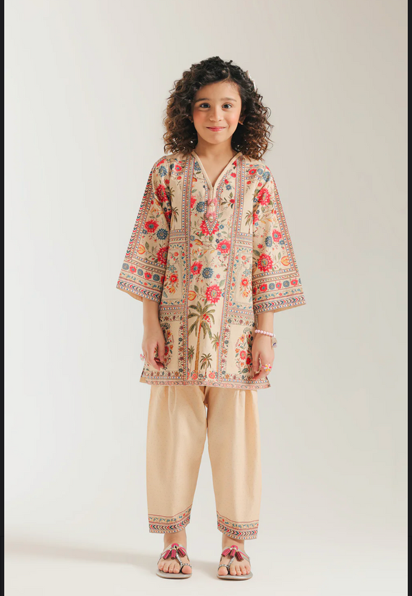 PRINTED SUIT - Pale Yellow