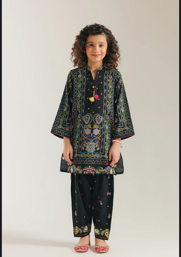 PRINTED SUIT - Black Multi