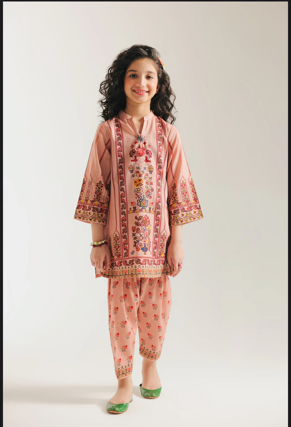 PRINTED SUIT - Powder Coral