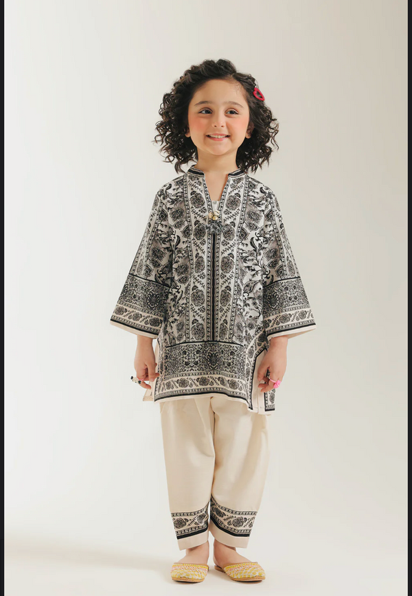 PRINTED SUIT - Creamy Milk