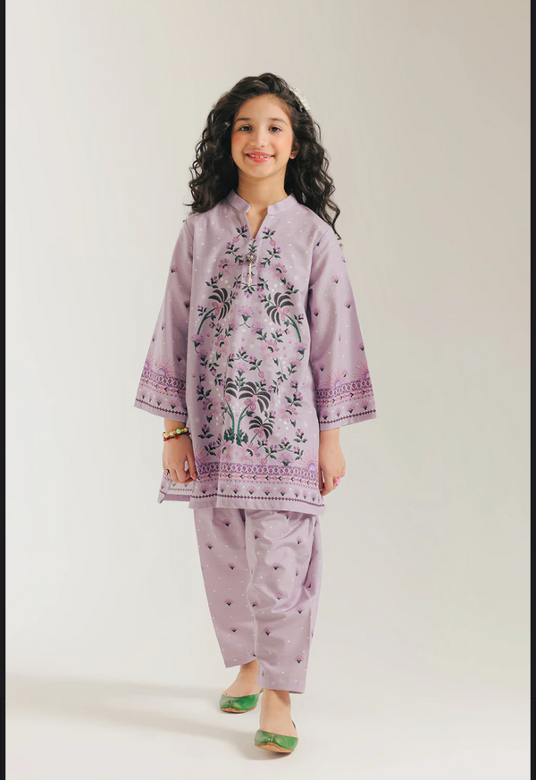 PRINTED SUIT - Lilac ice