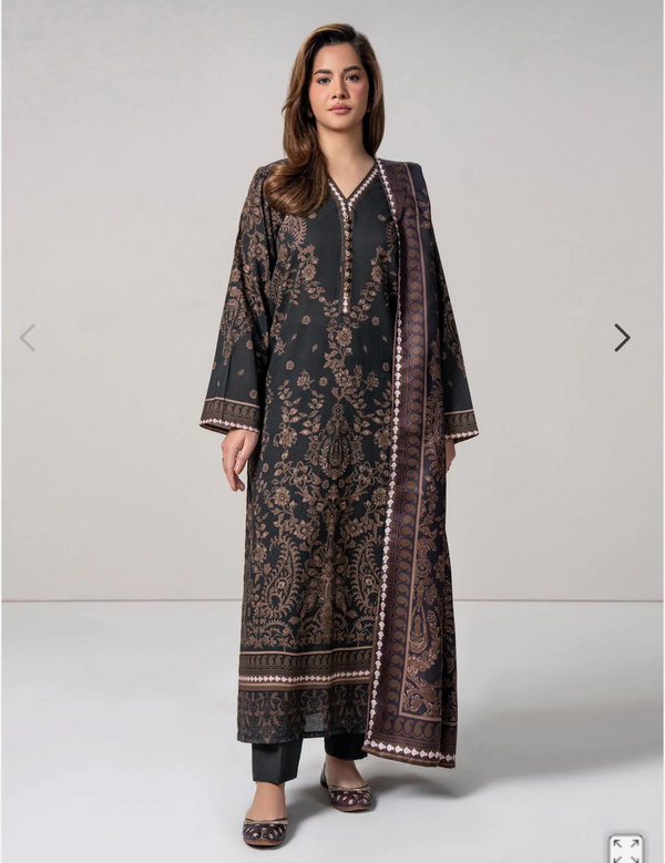 3 Piece Khaddar Suit (Pret)