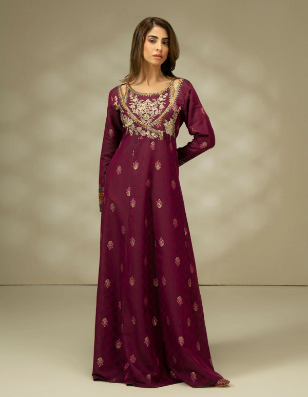 Jacquard Shirt-Embroidered (Pret)