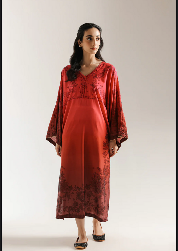Embroidered kaftan