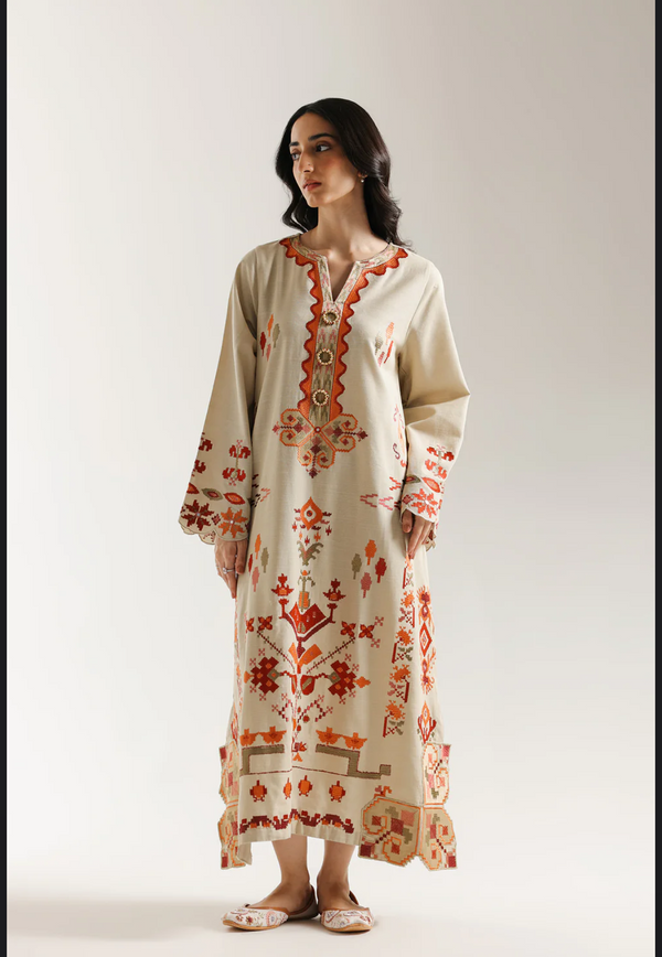 Embroidered kaftan