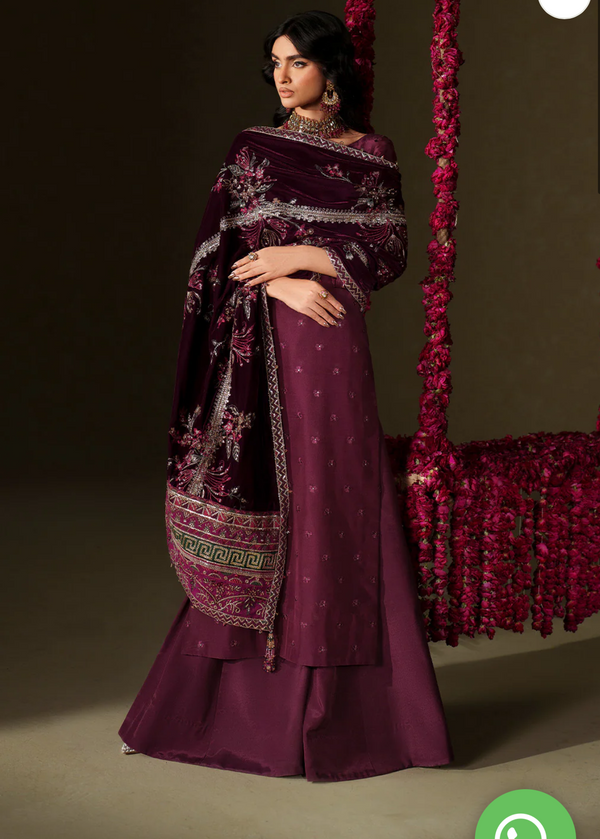 IV-68 EMBROIDERED VELVET