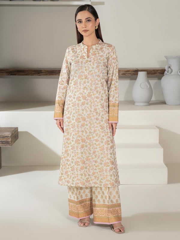 2 Piece Khaddar Suit-Paste Print (Unstitched)