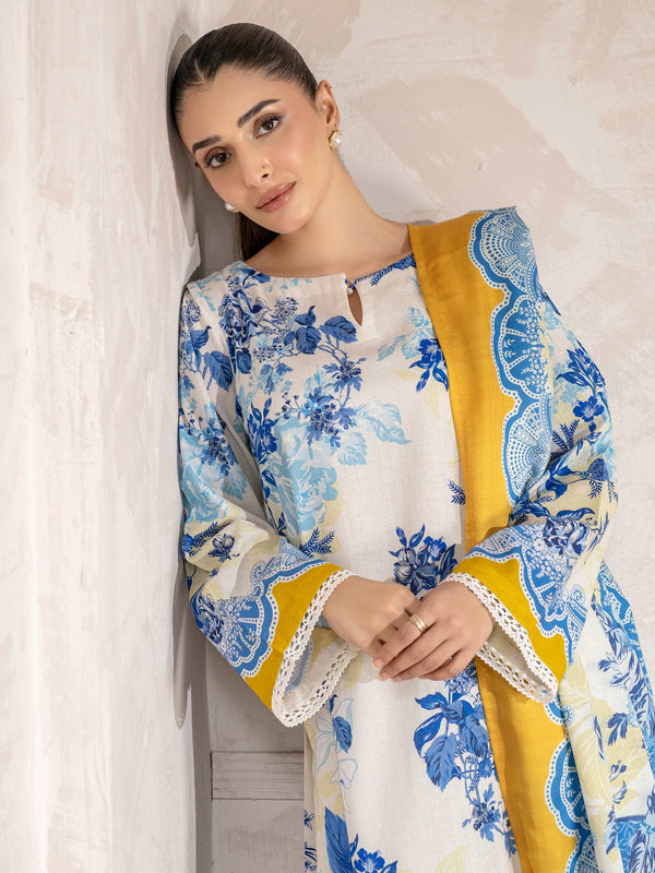 3 Piece Khaddar Suit-Printed (Unstitched)