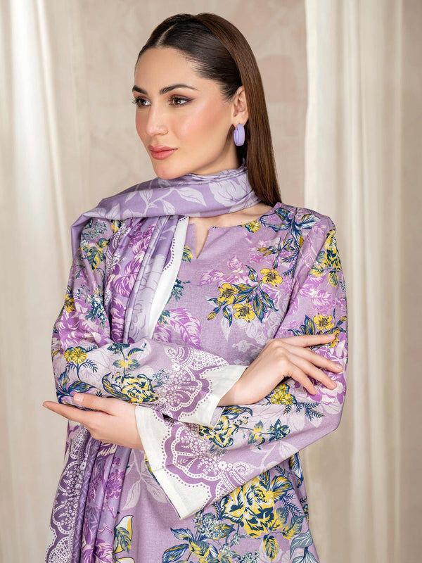 3 Piece Khaddar Suit-Printed (Unstitched)