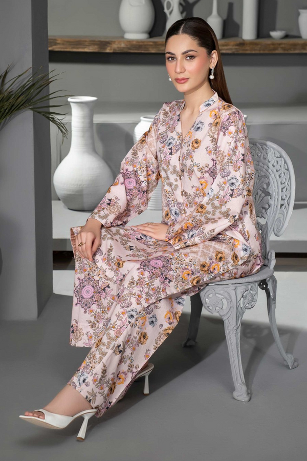 2 Piece Khaddar Suit-Printed