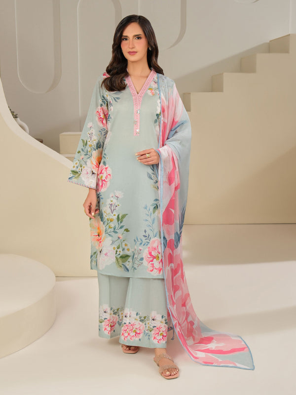 3 Piece Cambric Suit-Printed