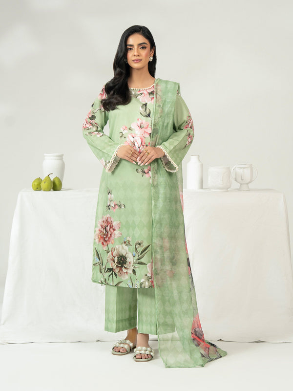 3 Piece Cambric Suit-Printed