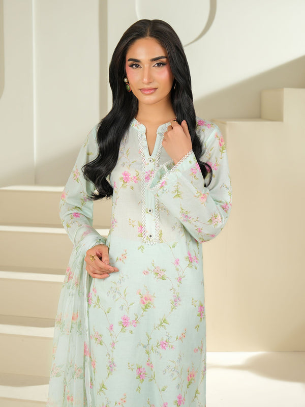 3 Piece Cambric Suit-Printed