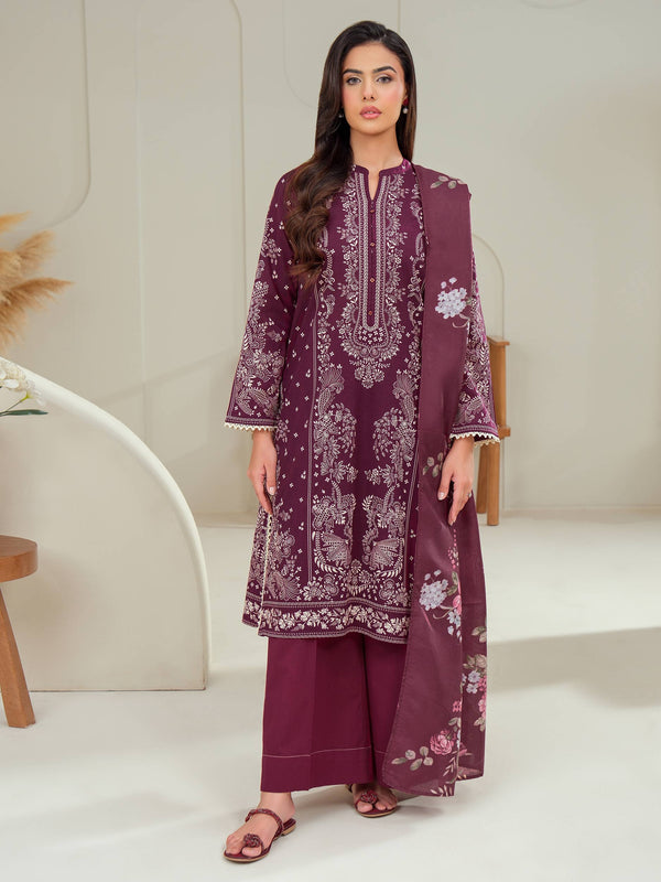 3 Piece Lawn Suit-Printed