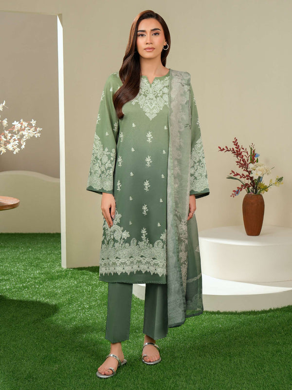 3 Piece Satin Suit-Paste Print