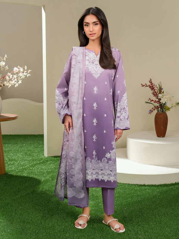 3 Piece Satin Suit-Paste Print