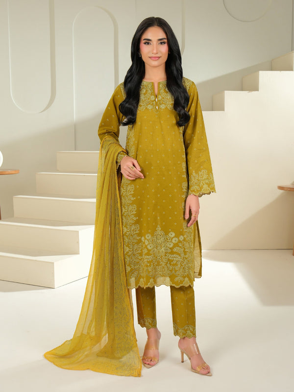 3 Piece Cambric Suit-Paste Print