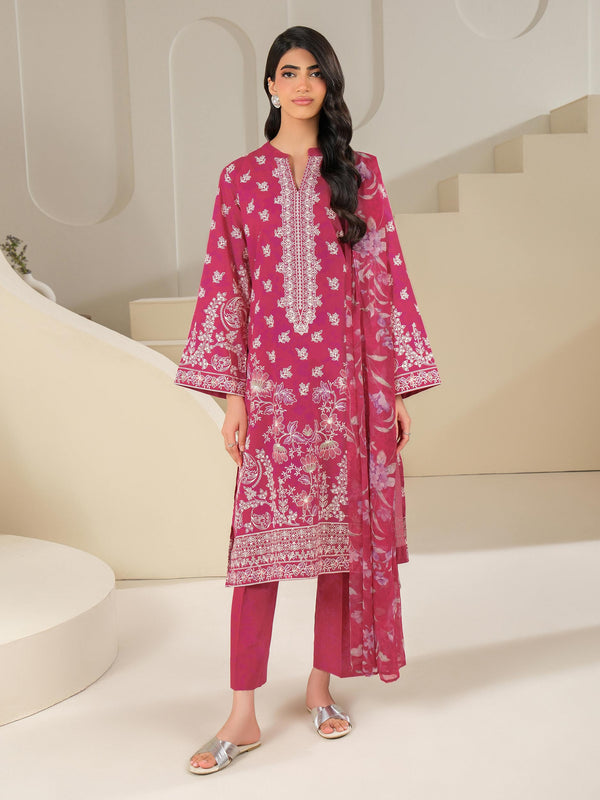 3 Piece Cambric Suit-Paste Print