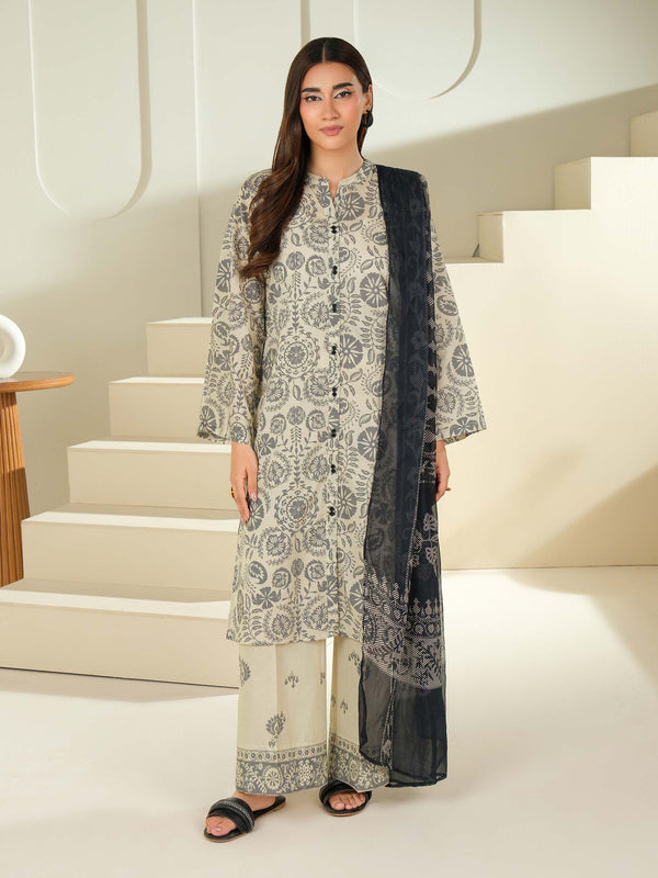 3 Piece Cambric Suit-Printed