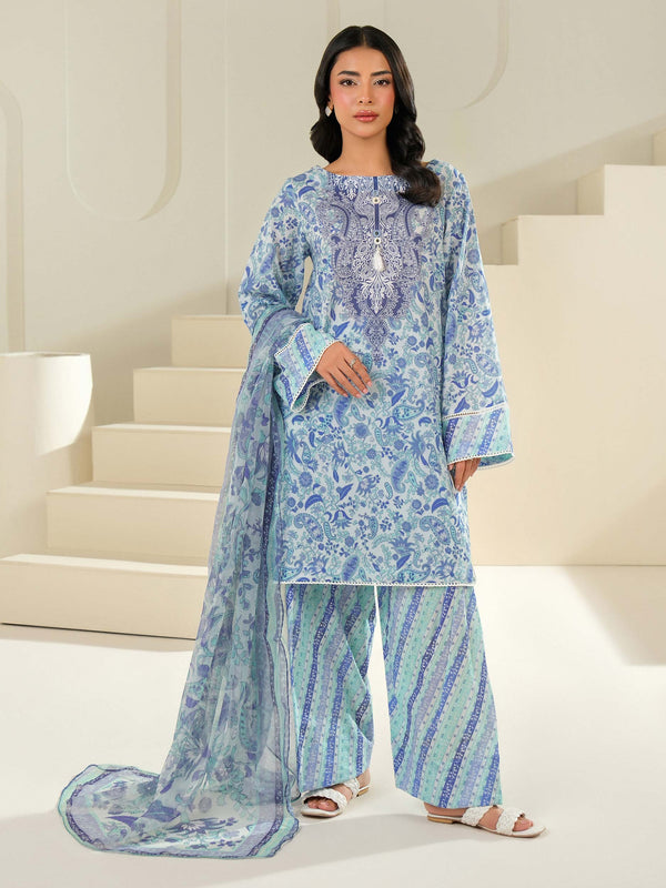 3 Piece Lawn Suit-Printed