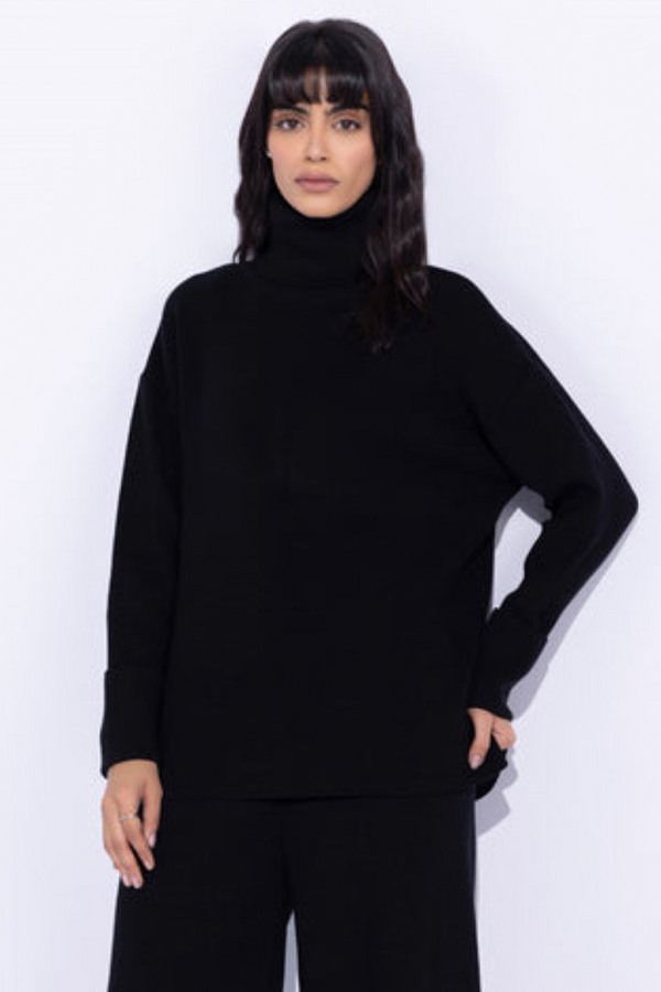 Ribbed Turtle Neck Sweater