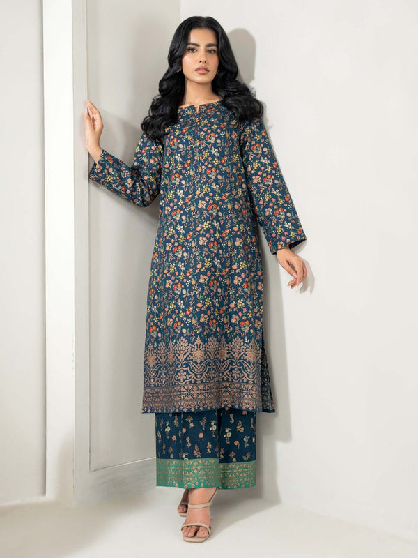 2 Piece Khaddar Suit-Paste Print (Unstitched)