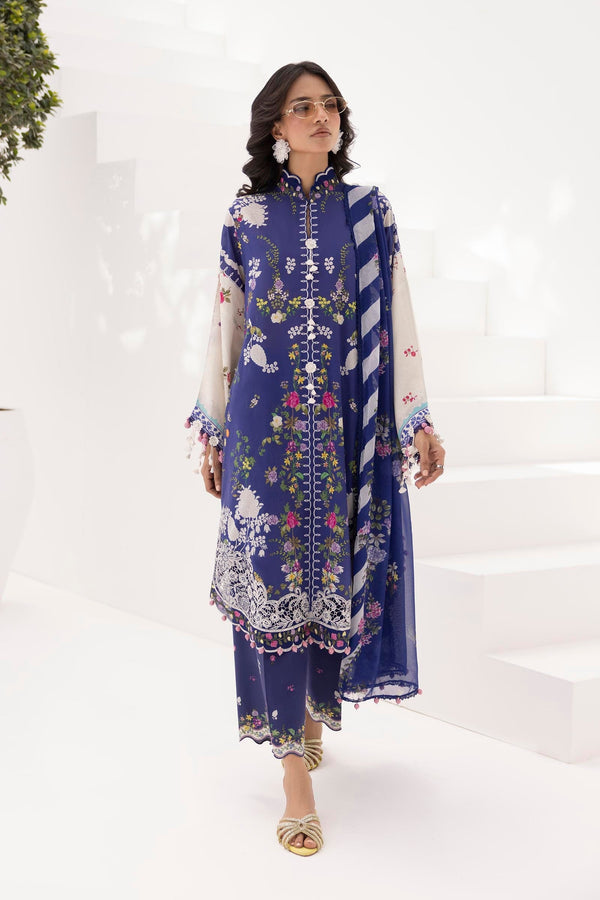 stitched Lawn 3 Piece Suit