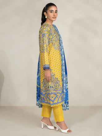 3 Piece Khaddar Suit-Printed (Unstitched)